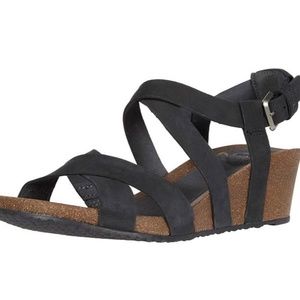 Leather Wedge Sandals
